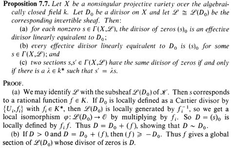 cartier divisors and linear systems.